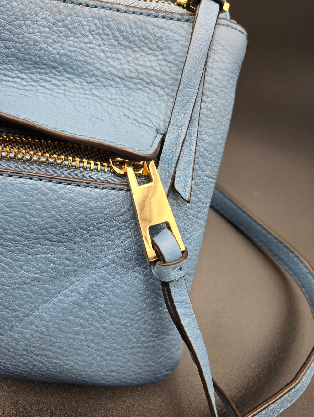 Vince Camuto‎ Gally Leather Crossbody Bag in Blue Heaven